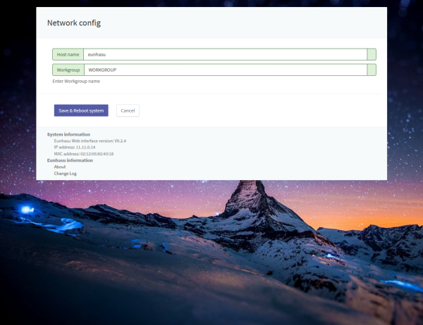  network config